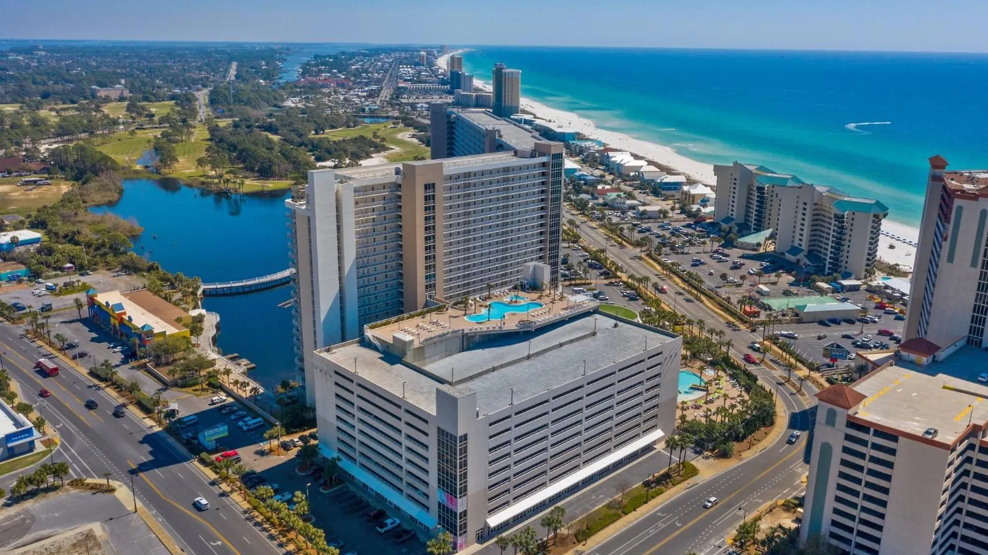 Oceanview Family Friendly Resort Low Floor Condo! Steps 2 Beach! By Dolce Vita Getaways Pcb Panama City Beach Apartment